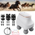 thumbnail image 1 of Chevaroo 4 Heads Massager, Chevaroo Horse Massager - 5 Adjustable Levels, Interchangeable Head for Customized Massage, 2026 New 4 Heads Massage Tool, Perfect for You and Your Horse (White), 1 of 7