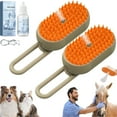 thumbnail image 1 of Chevaroo Horse Steam Brush, 2025 New Upgrade Chevaroo 3-in-1 Self-Cleaning Steam Pet Brush for Shedding, Chevaroo Steam Brush for Horses, Silicone Bristle Head 360° Rotating Pet Steam Brush (Orange*2), 1 of 8