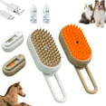thumbnail image 1 of Chevaroo Horse Steam Brush, One-Click Spray Brush, Horse Hair Removal and Grooming Tool with 3 In 1 Function for Cleaning Pet Hair (Khaki+White), 1 of 8
