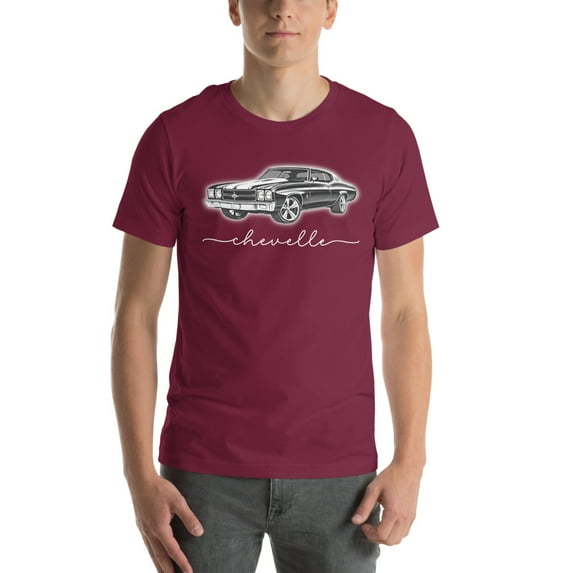 Chevelle 4 | Vintage 70's Era Auto Shirt (Maroon, M)