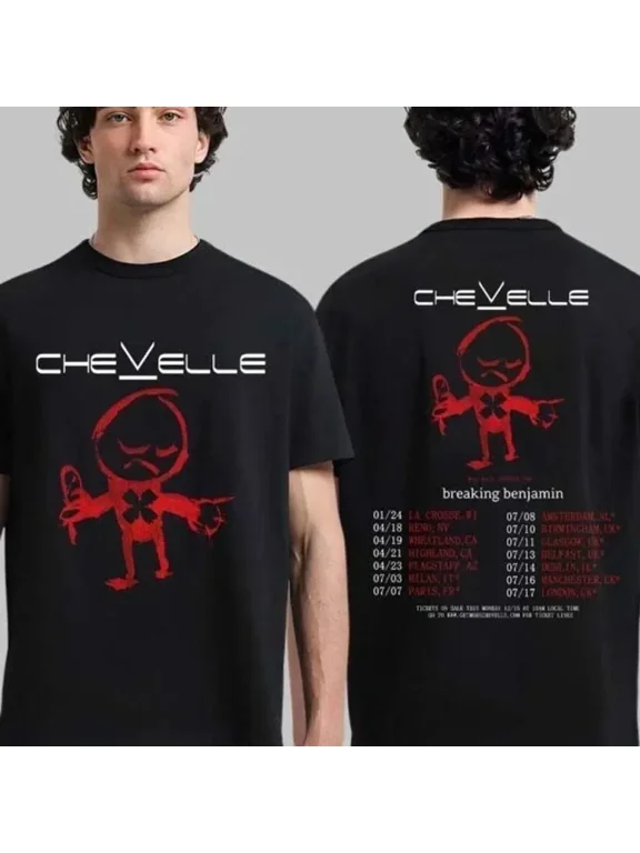 Chevelle North America Tour 2026 With Breaking Benjamin T-Shirt, Music Graphic T-Shirt