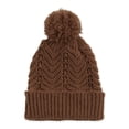 thumbnail image 1 of Cheveron Knit Hat - Brown, 1 of 2