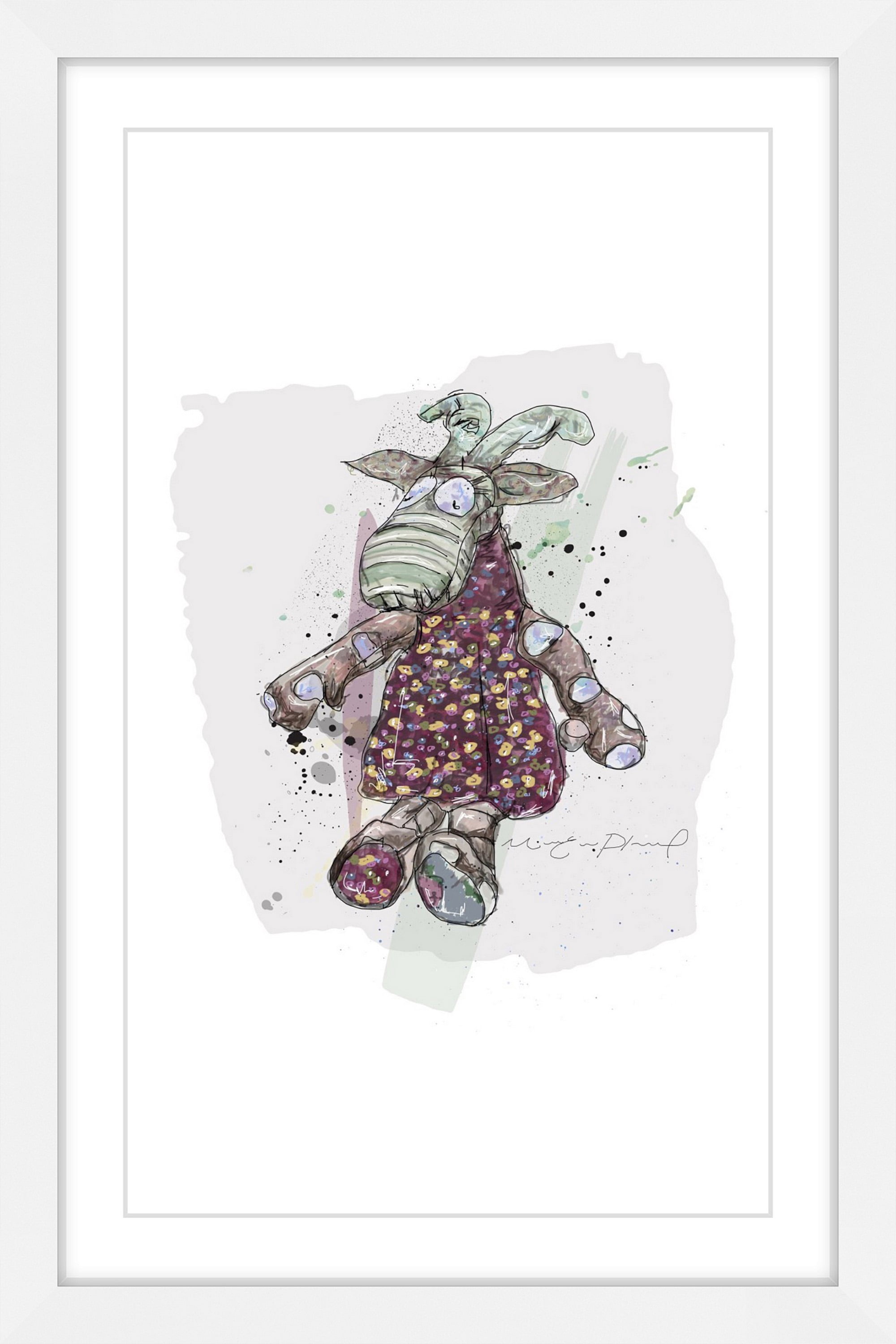 "Chevre" Framed Painting Print