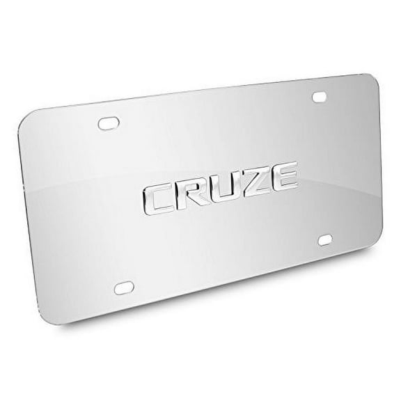 Chevrole Cruze 3D Nameplate Mirror Chrome Stainless Steel License Plate
