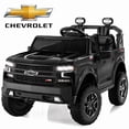 thumbnail image 1 of Conchico Licensed Chevrolet Silverado 24V 2 Seater Powered Ride-On Truck w/Remote & Durable Wheels, Black, 1 of 9