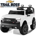 thumbnail image 1 of 24V Ride on Toys for Big Kids, Chevrolet Silverado Ride on Car with Remote Control, Electric Car for Kids 2 Seater, Battery Powered Car with 4 Wheels Suspension, Bluetooth for Toddler Kids 3-8, White, 1 of 9