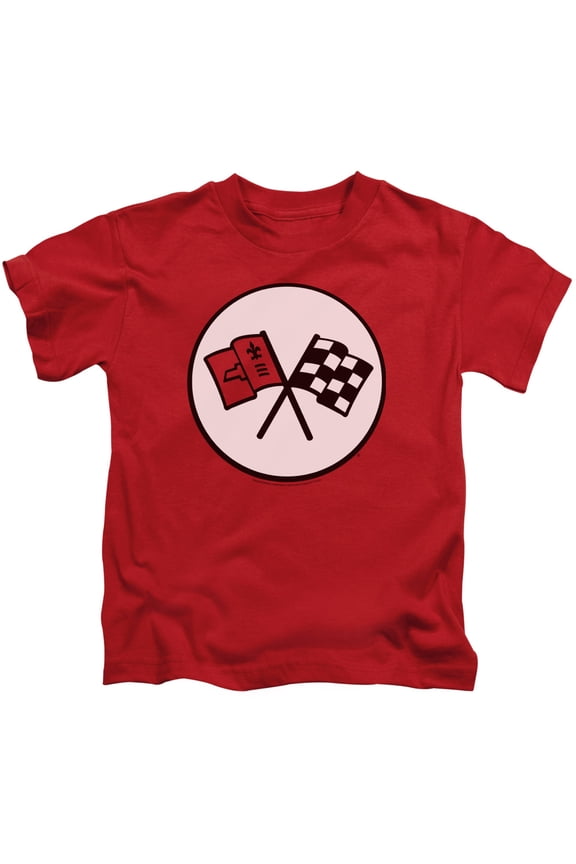 Chevrolet - 2Nd Gen Vette Logo - Juvenile Short Sleeve Shirt - 4