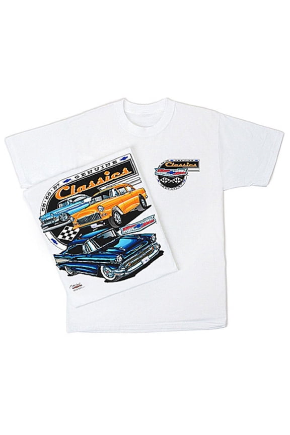 Chevrolet 55-57 Chevy Mens T-Shirt Genuine Classics Licensed