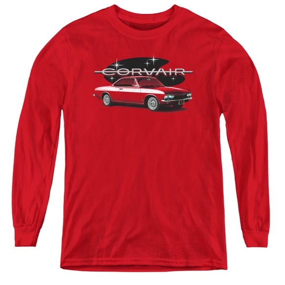 Chevrolet 65 Corvair Mona Spyda Coupe Youth Long Sleeve T-Shirt Red