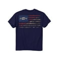 thumbnail image 1 of Chevrolet American Classic Camo Flag Navy Graphic T-Shirt - Medium, 1 of 2