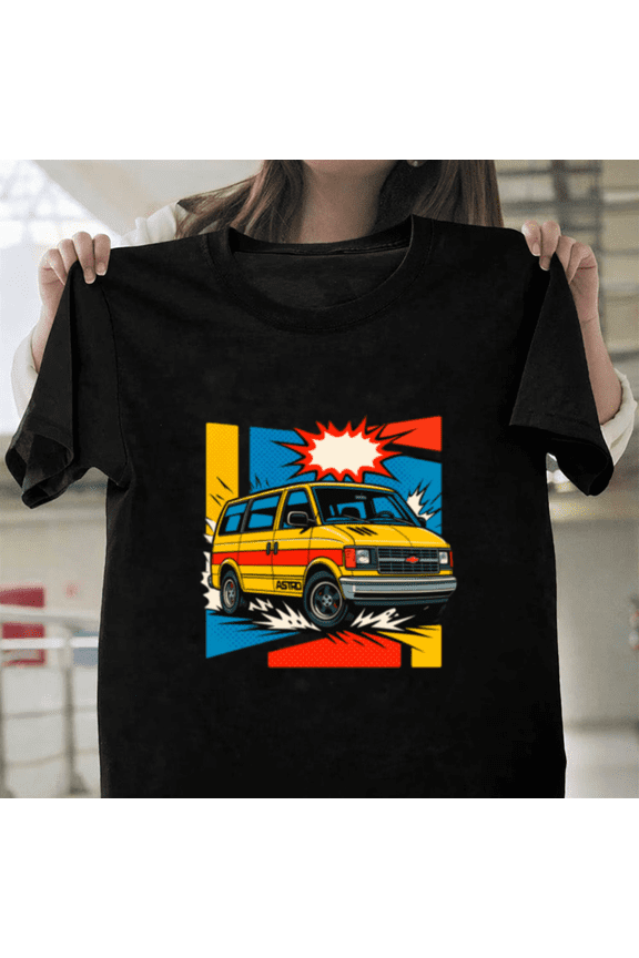 Chevrolet Astro Vintage Retro American Classic Minivan Van Culture Unisex T-Shirt, up to size 3XL.