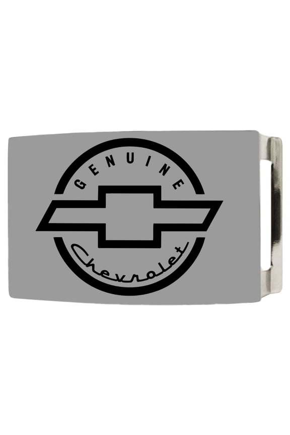 Chevrolet Automobile Company Matte Genuine Logo Rockstar Belt Buckle