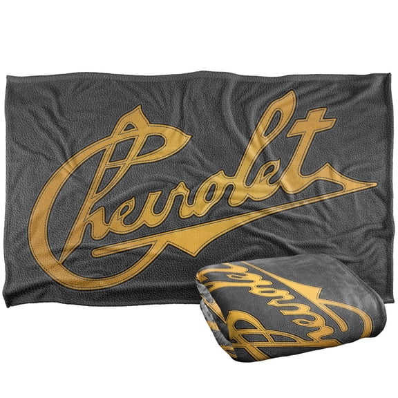 Chevrolet Blanket, 36'x58' Stitched Chevrolet Script Silky Touch Super Soft Throw Blanket