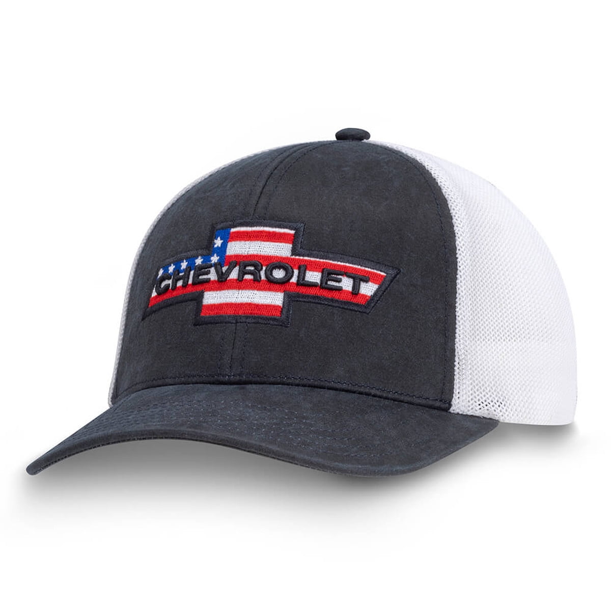 Chevy Chevrolet Red White And Blue Logo Patch Rope Hat - Adjustable Snapback, Polyester Foam, One Size Fits Most, Blue Color - View #9