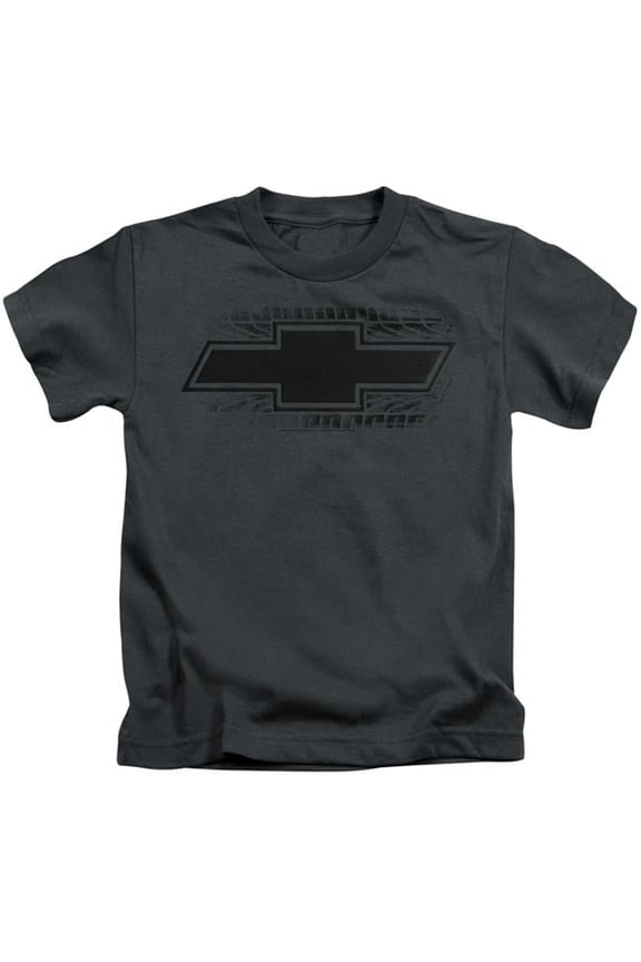 Chevrolet Bowtie Burnout S/S Juvenile 18/1 T-Shirt Charcoal(7)