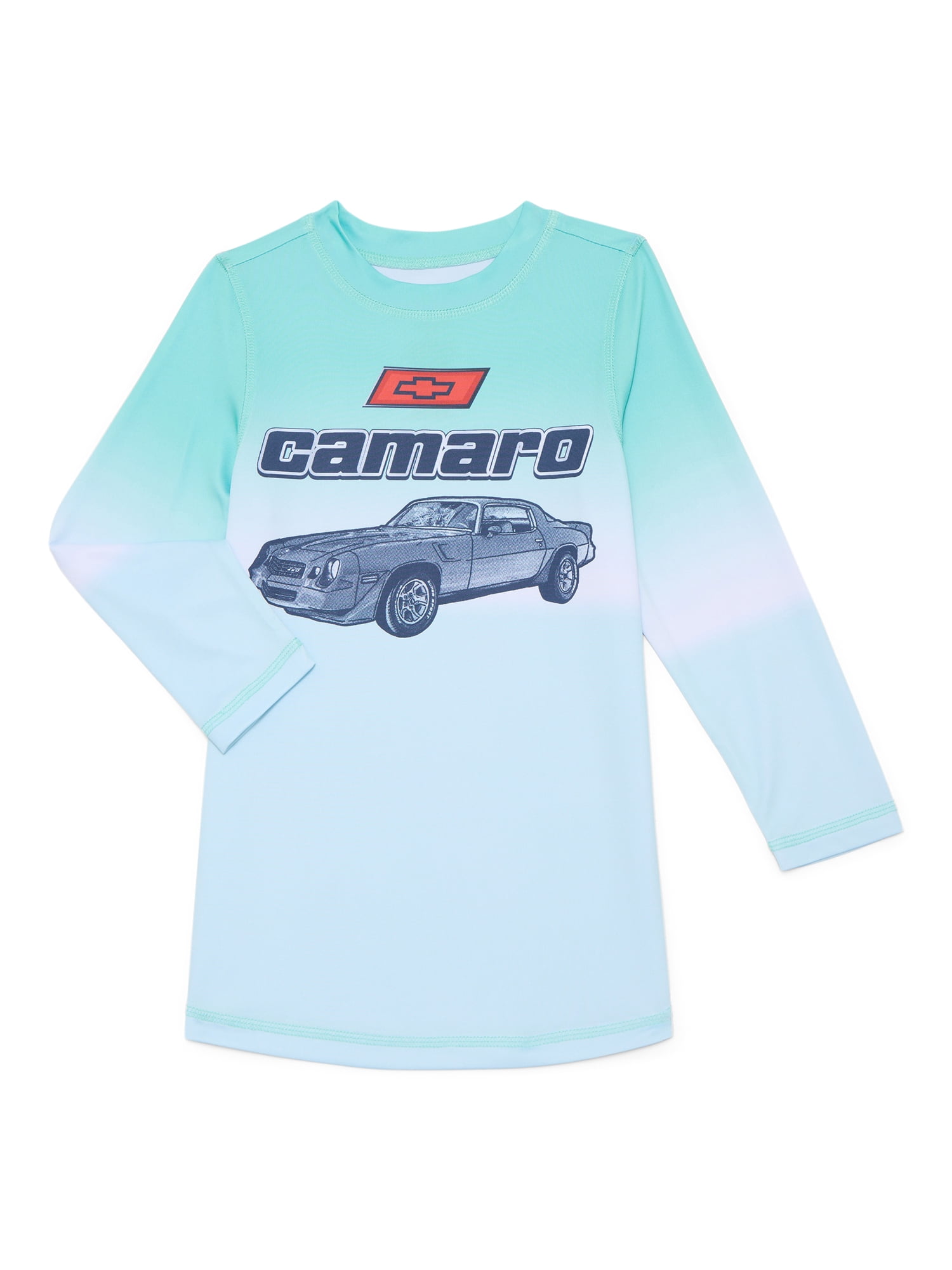 Chevrolet Boys Swim Rash Guard with Long Sleeves, Sizes 4-12
