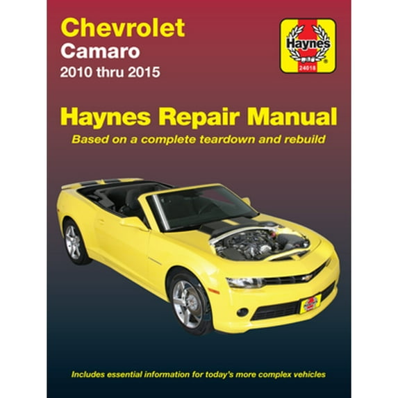 Pre-Owned Chevrolet Camaro 2010 Thru 2015 Haynes Repair Manual (Paperback) 1620922002 9781620922002