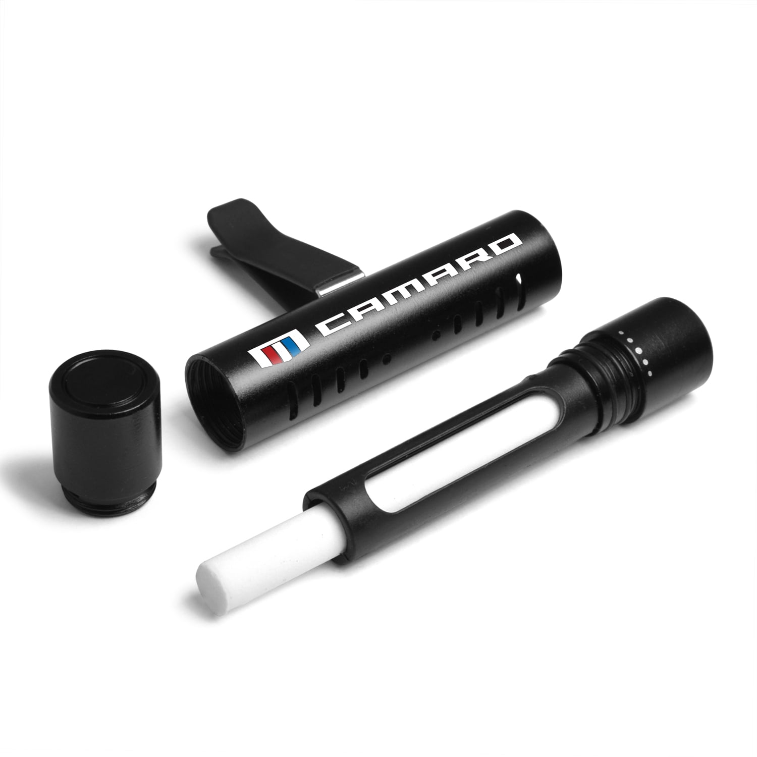 Chevrolet Camaro Car Vent Air Freshener Black Clip with adjustable window and 10 Refill Sticks