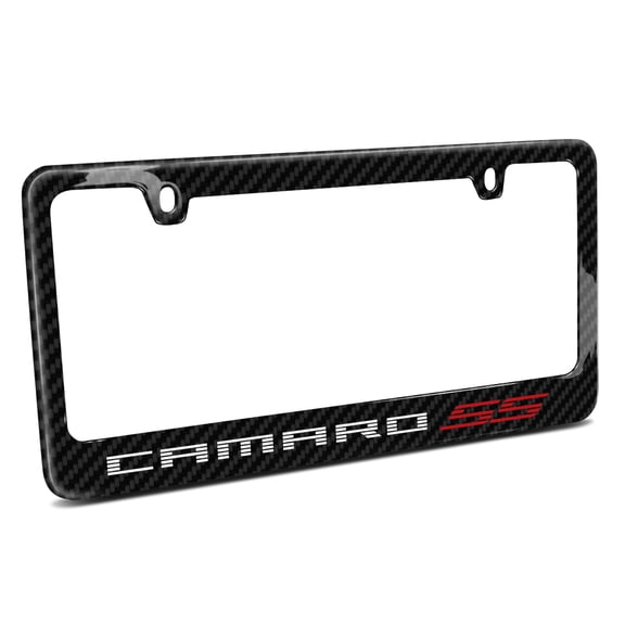 Chevrolet Camaro SS 2010 Speed-Line Black Real Carbon Fiber License Plate Frame