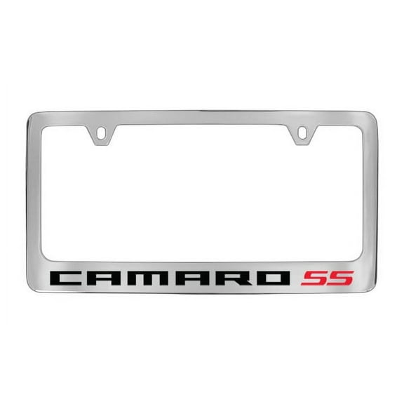 Chevrolet Camaro SS Chrome Plated Metal License Plate Frame Holder