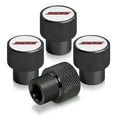 thumbnail image 1 of Chevrolet Camaro SS Logo in White on Black Aluminum Tire Valve Stem Caps, 1 of 6