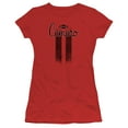 thumbnail image 1 of Chevrolet Camaro Stripes S/S Junior Women's T-Shirt Sheer Red, 1 of 2