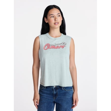 Chevrolet Camaro Women's Graphic Muscle Tank Top, Sizes XXS-XXL