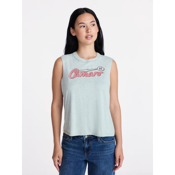 Chevrolet Camaro Women's Graphic Muscle Tank Top, Sizes XXS-XXL