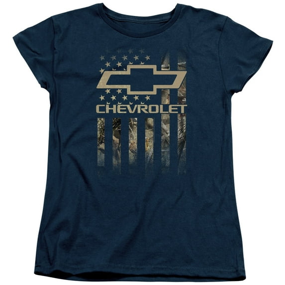Chevrolet - Camo Flag - Women's Short Sleeve Shirt - Medium