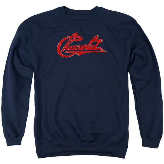 Chevrolet - Chevrolet Script Distressed - Crewneck Sweatshirt - Large