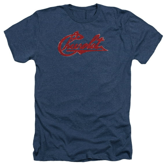 Chevrolet - Chevrolet Script Distressed - Heather Short Sleeve Shirt - X-Large