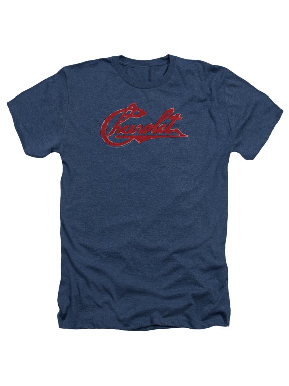Chevrolet - Chevrolet Script Distressed - Heather Short Sleeve Shirt - XXX-Large