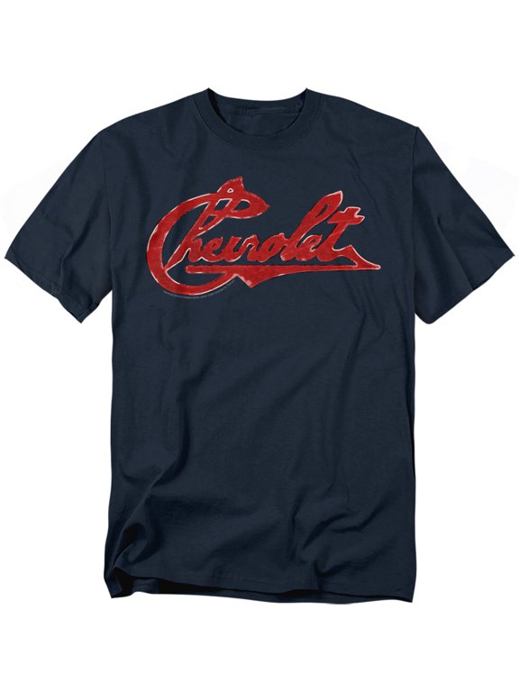 Chevrolet Chevrolet Script Distressed Officially Licensed Adult T-Shirt L