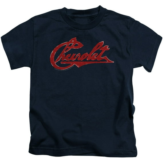Chevrolet Chevrolet Script Distressed S/S Juvenile 18/1 T-Shirt Navy(5/6)