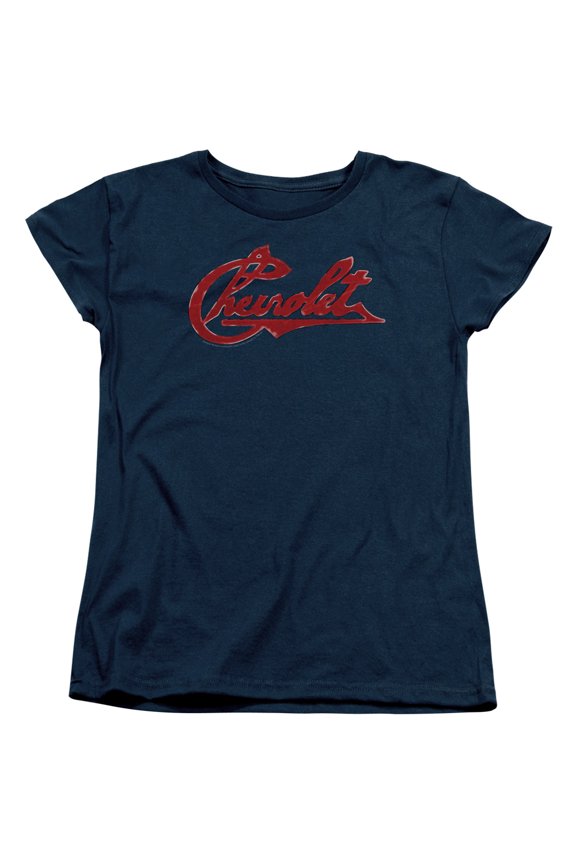 Chevrolet - Chevrolet Script Distressed - Women's Short Sleeve Shirt - Large