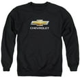 thumbnail image 1 of Chevrolet Chevy Bowtie Stacked Adult Crewneck Sweatshirt Black, 1 of 1