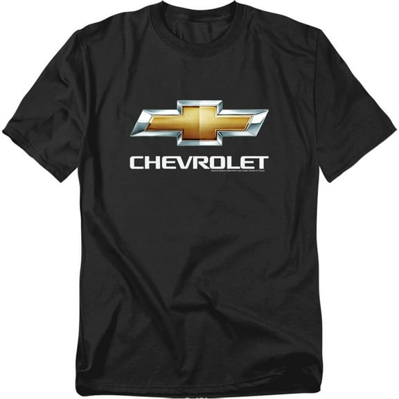 Chevrolet T-Shirt Chevy Bowtie Stacked Unisex Graphic Tee For Men & Women Black 