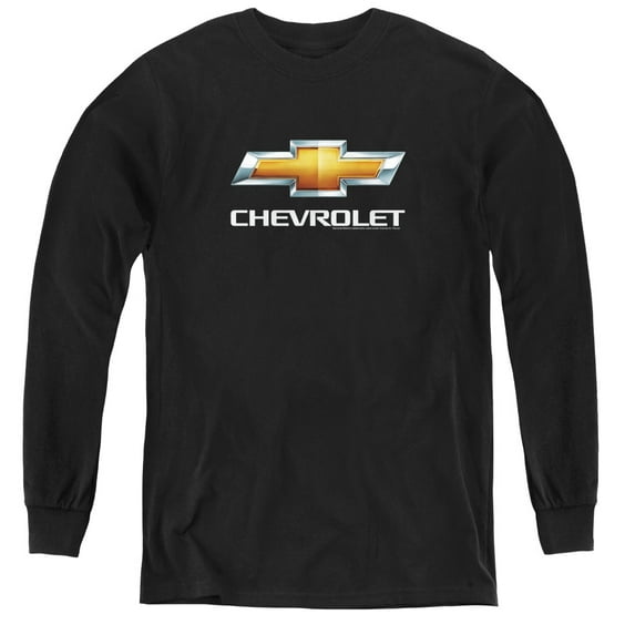 Chevrolet - Chevy Bowtie Stacked - Youth Long Sleeve Shirt - Medium