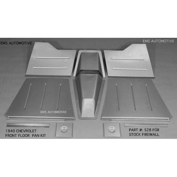 Chevrolet Chevy Car Front Floor Pan Kit For Stock Firewall 1940 EMS# 528