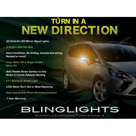 Chevrolet Chevy Nabira LED Side Mirrors Turnsignals Lights Accent Turn Signals Lamps Signalers