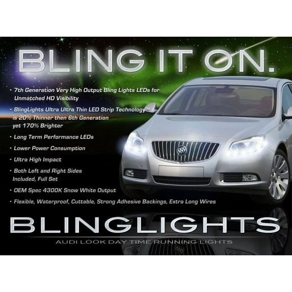 Chevrolet Chevy Vectra LED DRL Light Strips Headlamps Headlights Head Lamps Day Time Running Lights