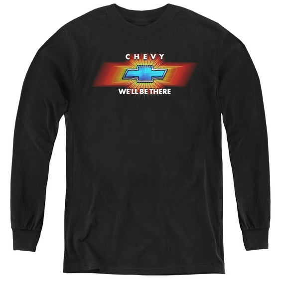 Chevrolet Chevy Well Be There TV Spot Youth Long Sleeve T-Shirt Black