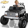 thumbnail image 1 of Chevrolet Cheyenne 24 Volt Ride on Toys with Remote, Ride on Truck for Big Kids 3-8 Years, Wisairt Power Car Wheels with 2 Seater, Black, 1 of 12