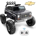 thumbnail image 1 of 24V Ride on Car 2 Seater, Licensed Chevrolet Cheyenne Powered Ride on Toy Truck with Remote Control, 4 Wheels Electric Vehicle Giftable Toy Car for Kids Aged 3-8, Spring Suspension, Grey, 1 of 10