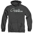 thumbnail image 1 of Chevrolet Chrome Stingray Logo Adult Heather Hoodie Sweatshirt Black, 1 of 1