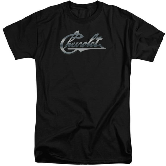 Chevrolet - Chrome Vintage Chevy Bowtie - Tall Fit Short Sleeve Shirt - X-Large