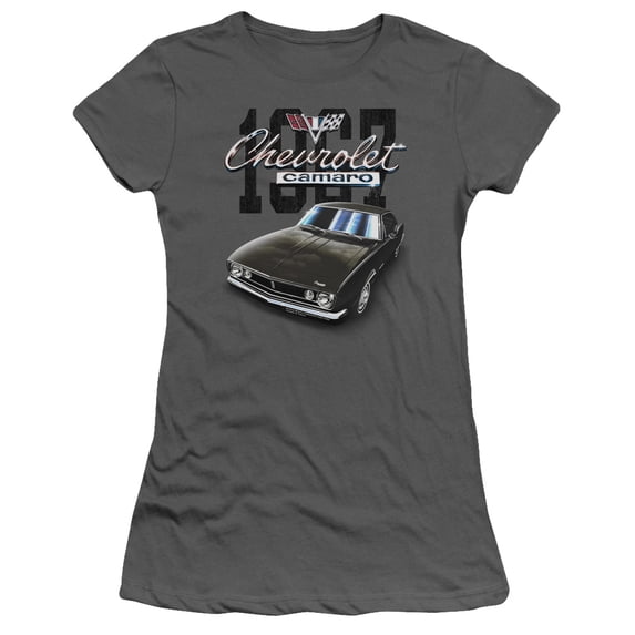 Chevrolet - Classic Camaro - Juniors Teen Girls Cap Sleeve Shirt - Small