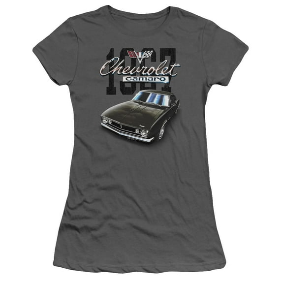 Chevrolet Classic Camaro S/S Junior Women's T-Shirt Sheer Charcoal