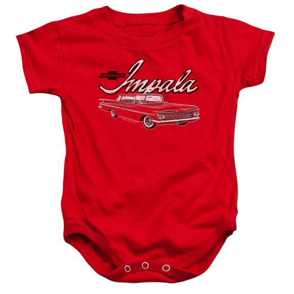Chevrolet Classic Impala Infant Snapsuit Red