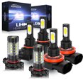 thumbnail image 1 of For Chevrolet Colorado 2015 2014 2015 2016 2017 2018 2019 LED Headlight 9005 H11 H16 Bulbs Combo, 40W High Power Lamps,6000K Pure White, Easy To Install,4000LM Ultra Bright,  Plug-N-Play, 1 of 16